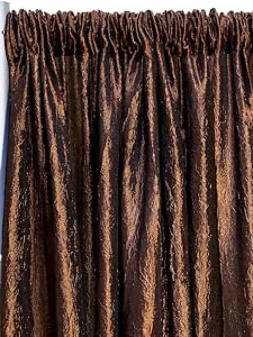 Rodeo Home 50"x96" Chocolate Brown Curtain Panel (2)